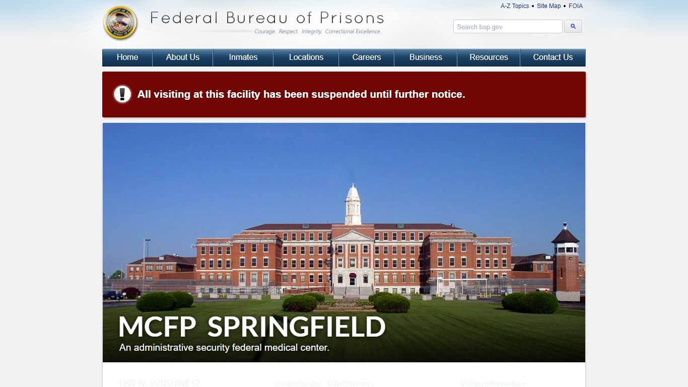 MCFP Springfield - Federal Bureau of Prisons